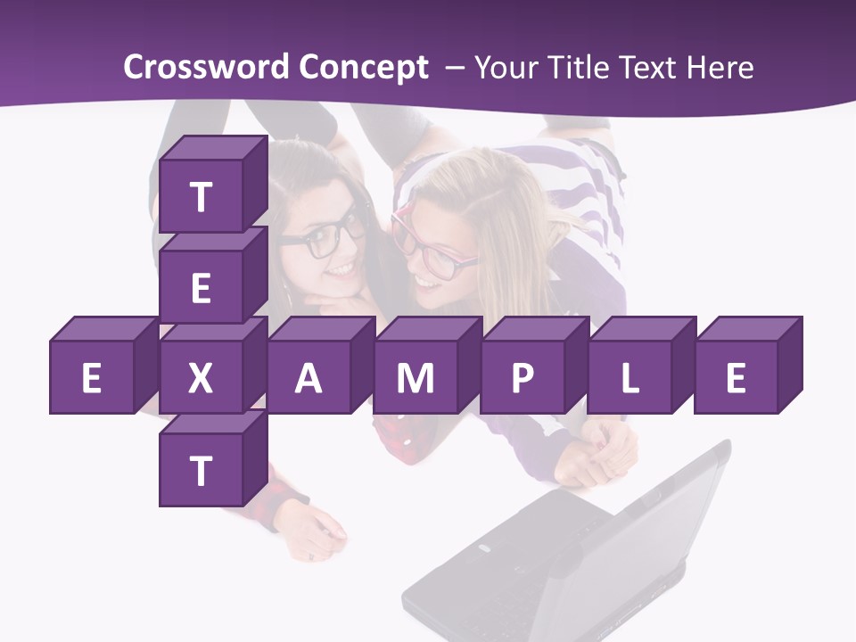 Cute Student Model PowerPoint Template