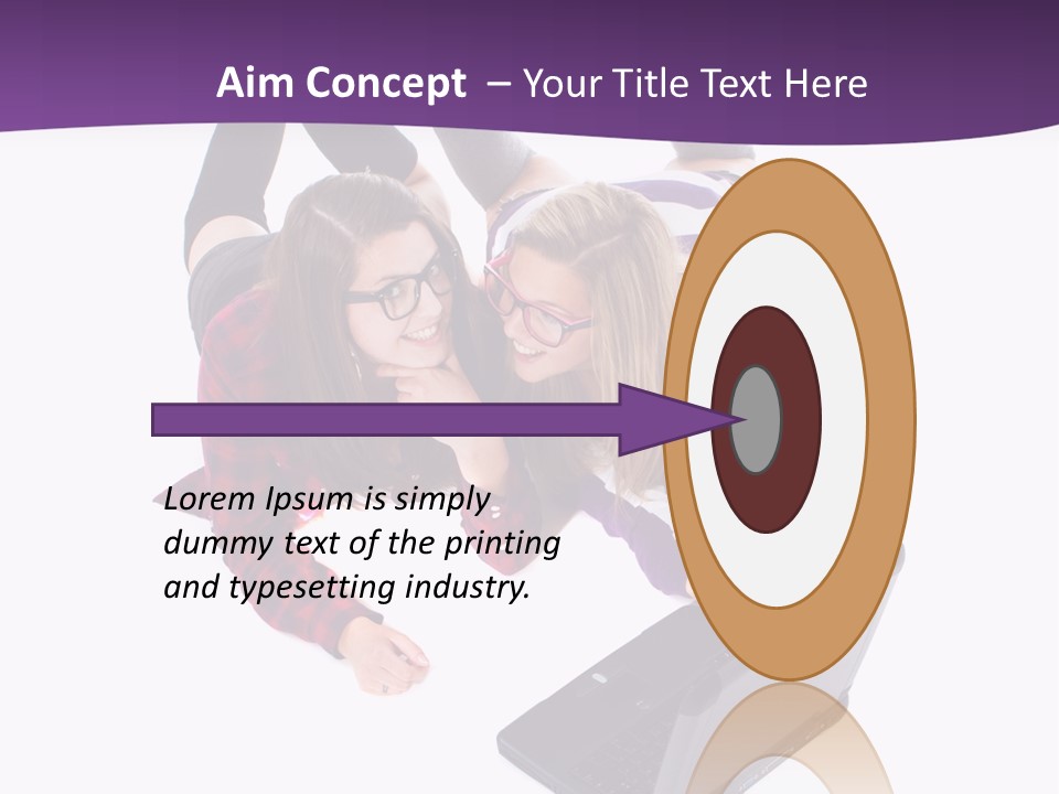 Cute Student Model PowerPoint Template