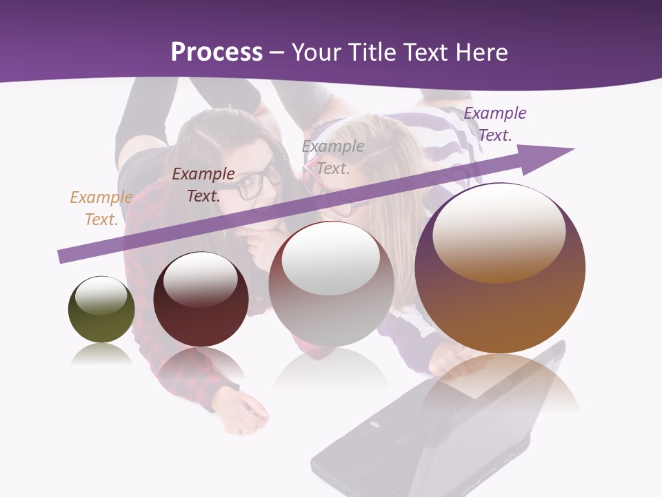 Cute Student Model PowerPoint Template