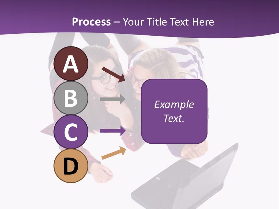 Cute Student Model PowerPoint Template