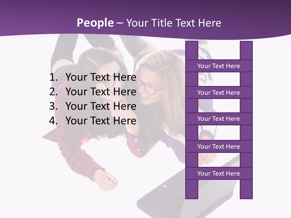 Cute Student Model PowerPoint Template