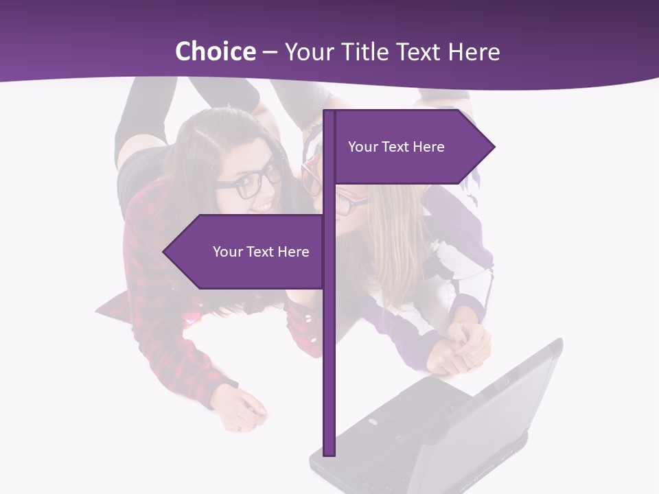 Cute Student Model PowerPoint Template