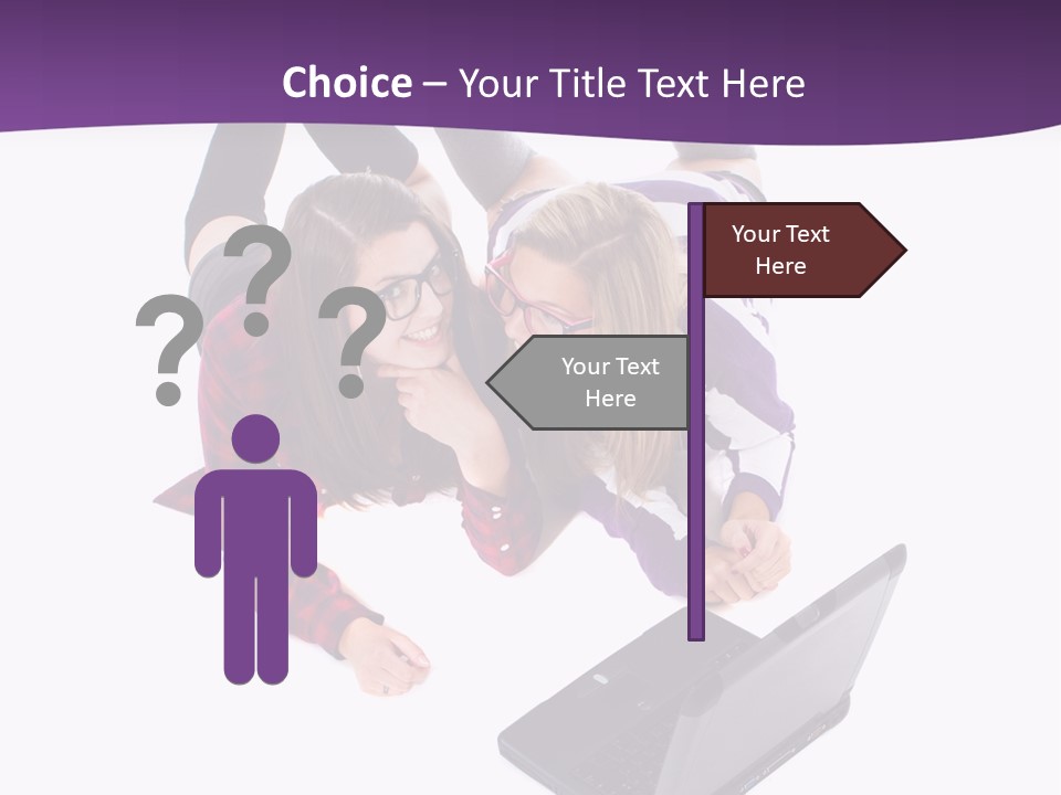 Cute Student Model PowerPoint Template