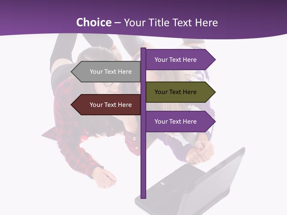 Cute Student Model PowerPoint Template