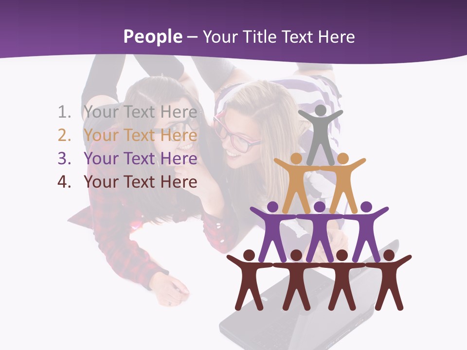 Cute Student Model PowerPoint Template