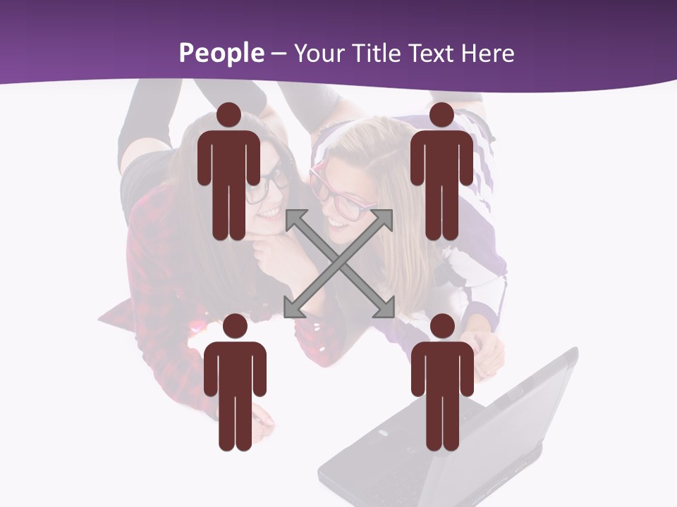 Cute Student Model PowerPoint Template