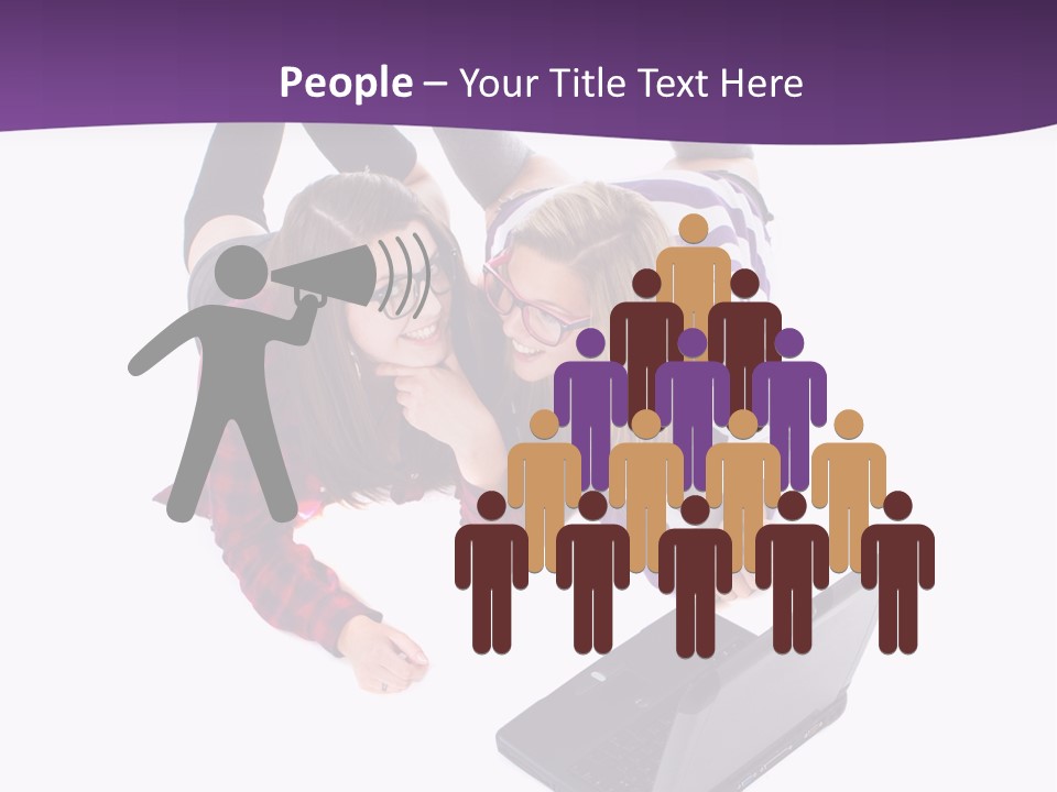 Cute Student Model PowerPoint Template