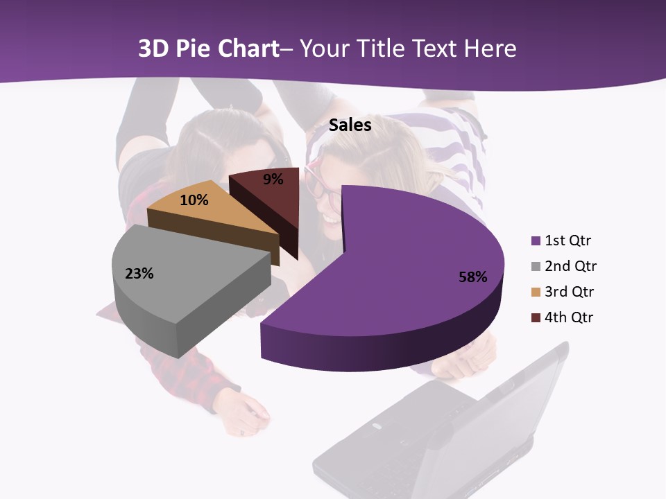 Cute Student Model PowerPoint Template