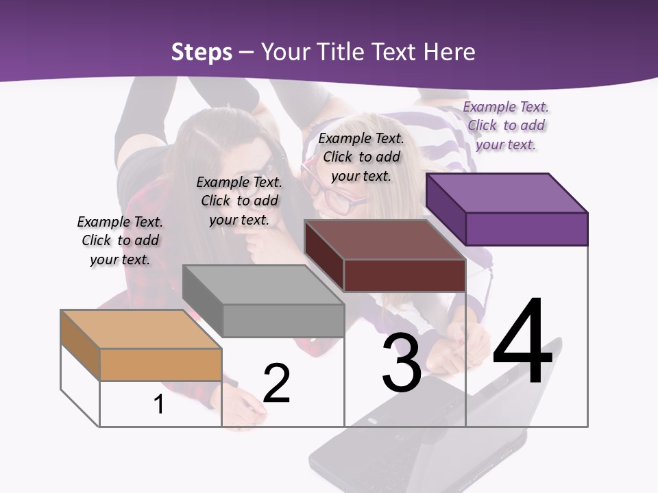 Cute Student Model PowerPoint Template