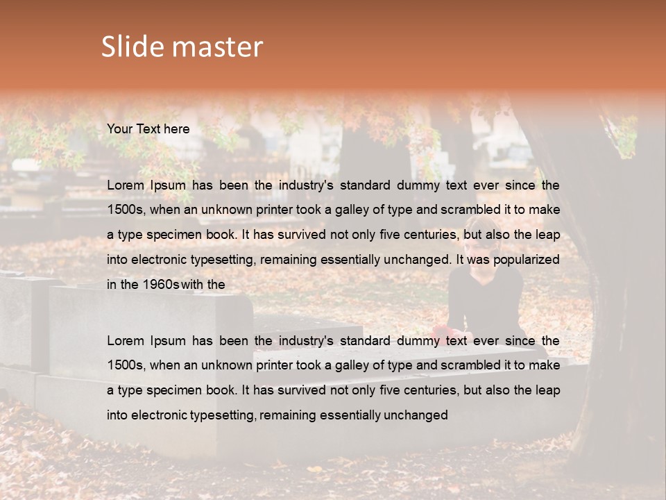 Spirituality Single Deciduous PowerPoint Template