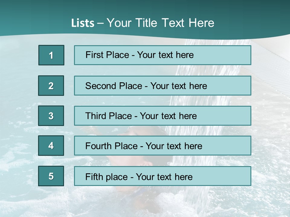 Resort Water Hydrotherapy PowerPoint Template