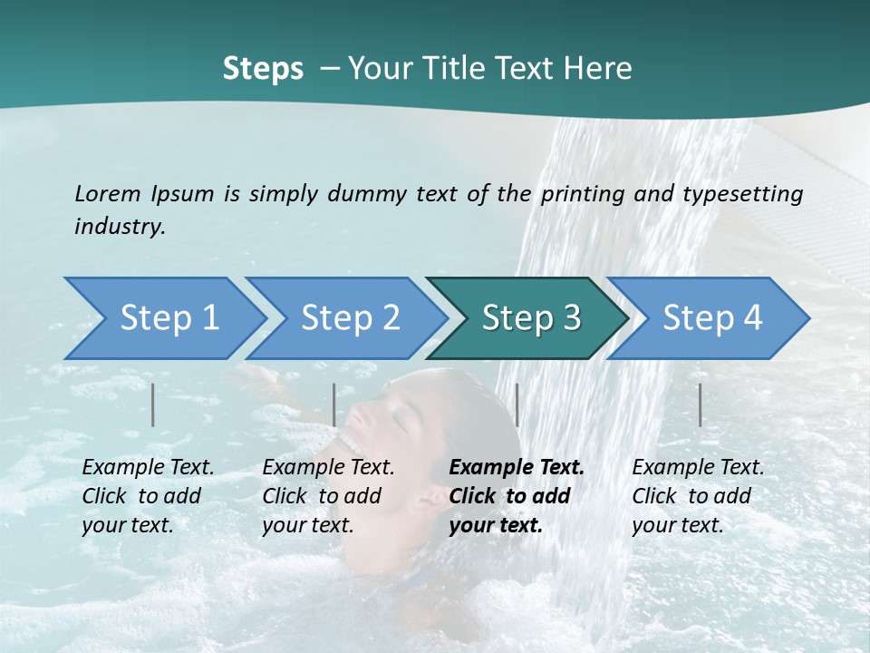 Resort Water Hydrotherapy PowerPoint Template