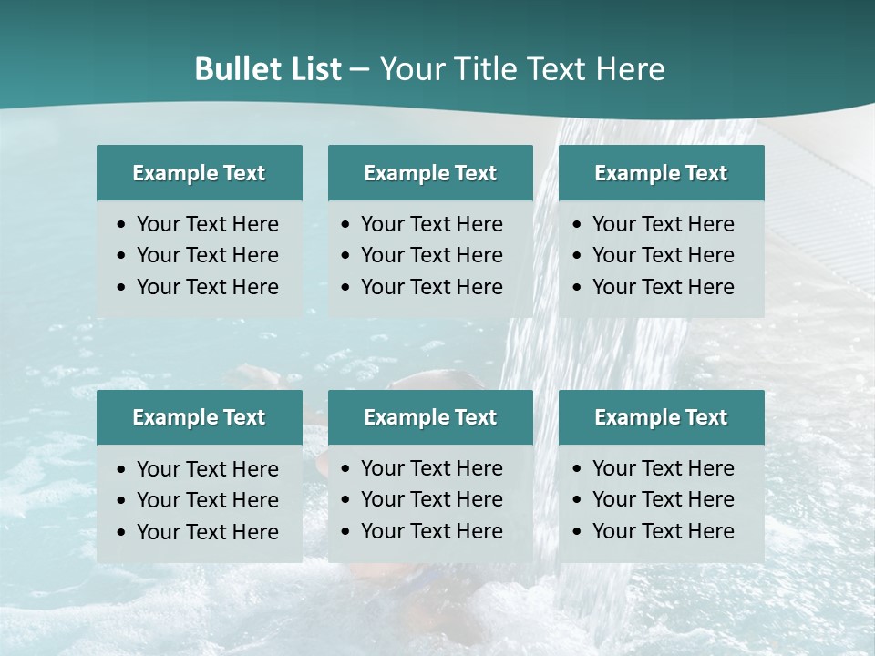 Resort Water Hydrotherapy PowerPoint Template
