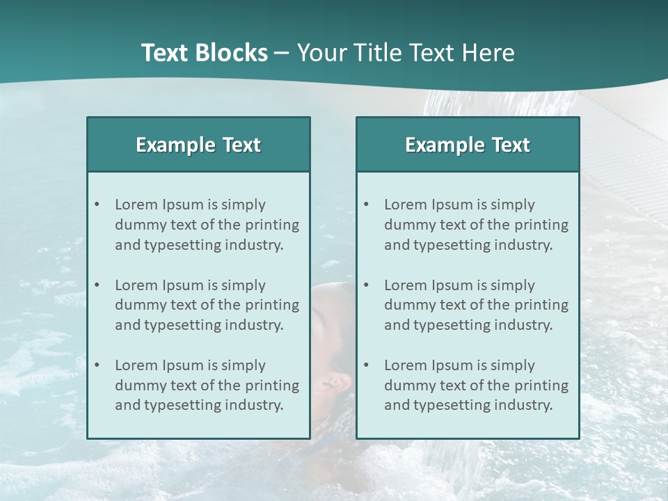 Resort Water Hydrotherapy PowerPoint Template
