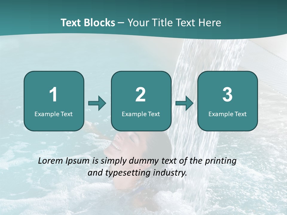 Resort Water Hydrotherapy PowerPoint Template