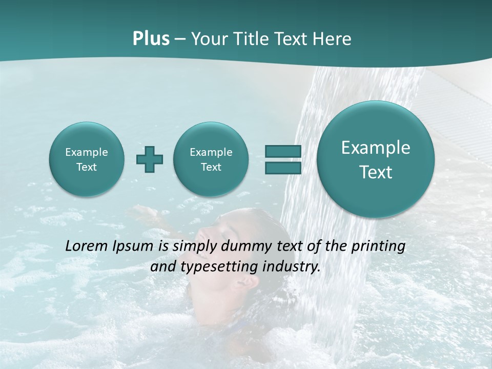 Resort Water Hydrotherapy PowerPoint Template