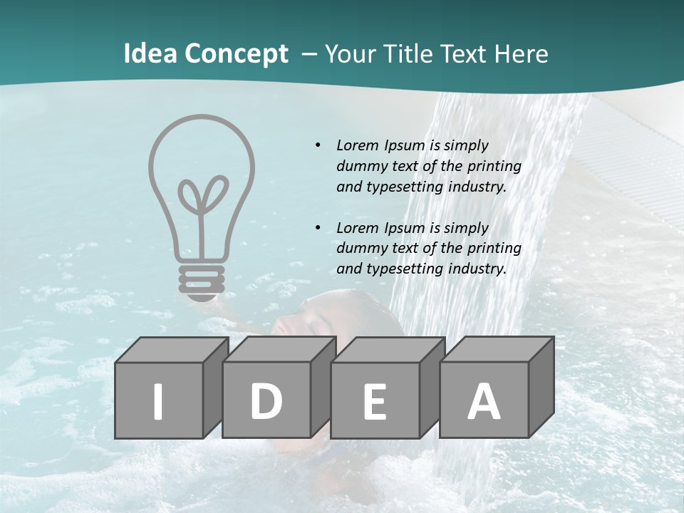 Resort Water Hydrotherapy PowerPoint Template
