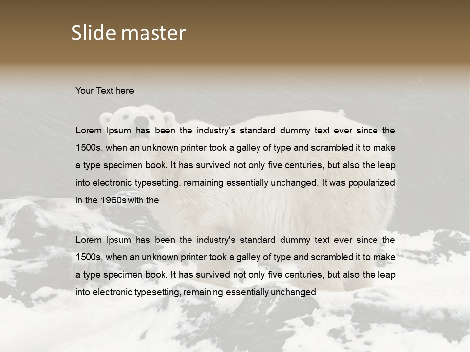 Pole Pool Arctic PowerPoint Template