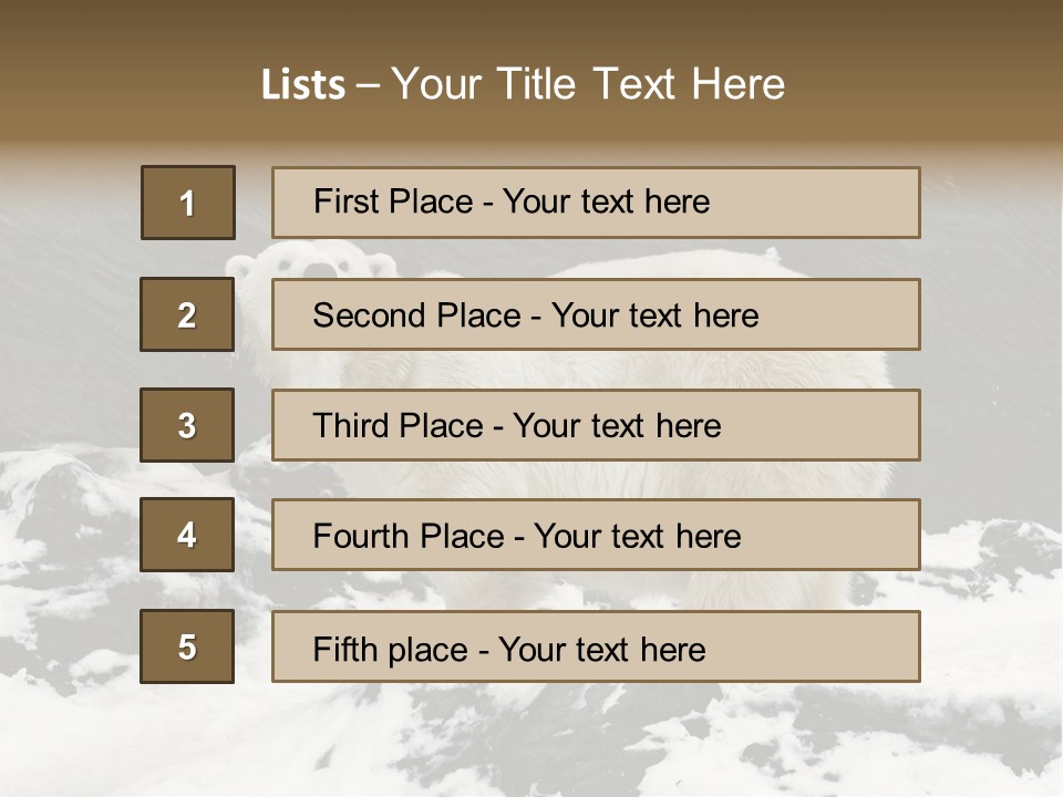 Pole Pool Arctic PowerPoint Template