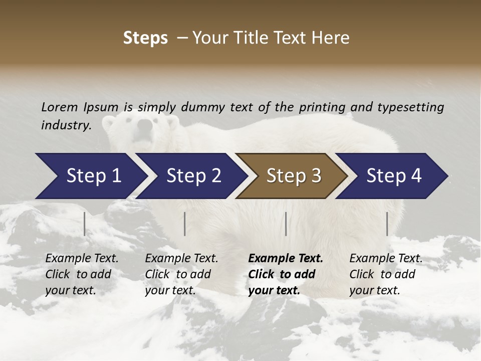 Pole Pool Arctic PowerPoint Template