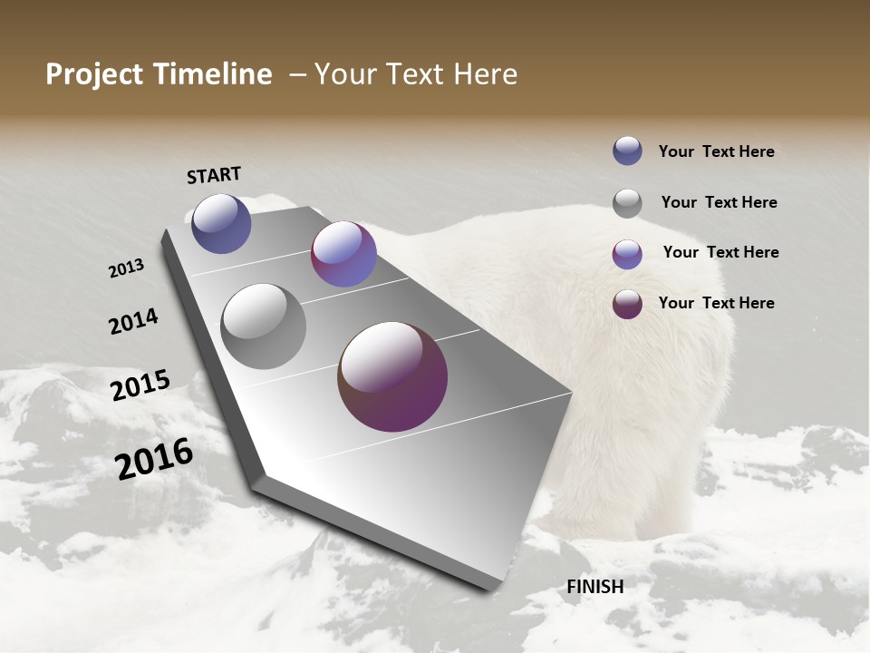 Pole Pool Arctic PowerPoint Template