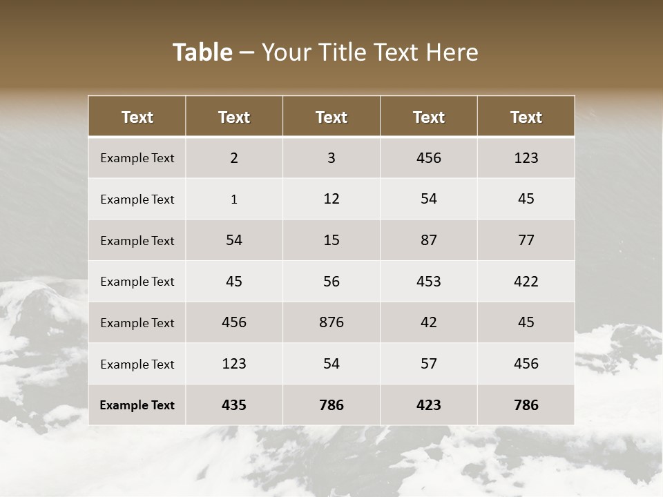 Pole Pool Arctic PowerPoint Template