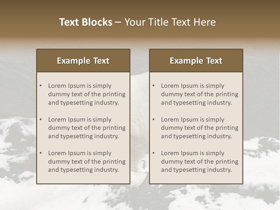 Pole Pool Arctic PowerPoint Template
