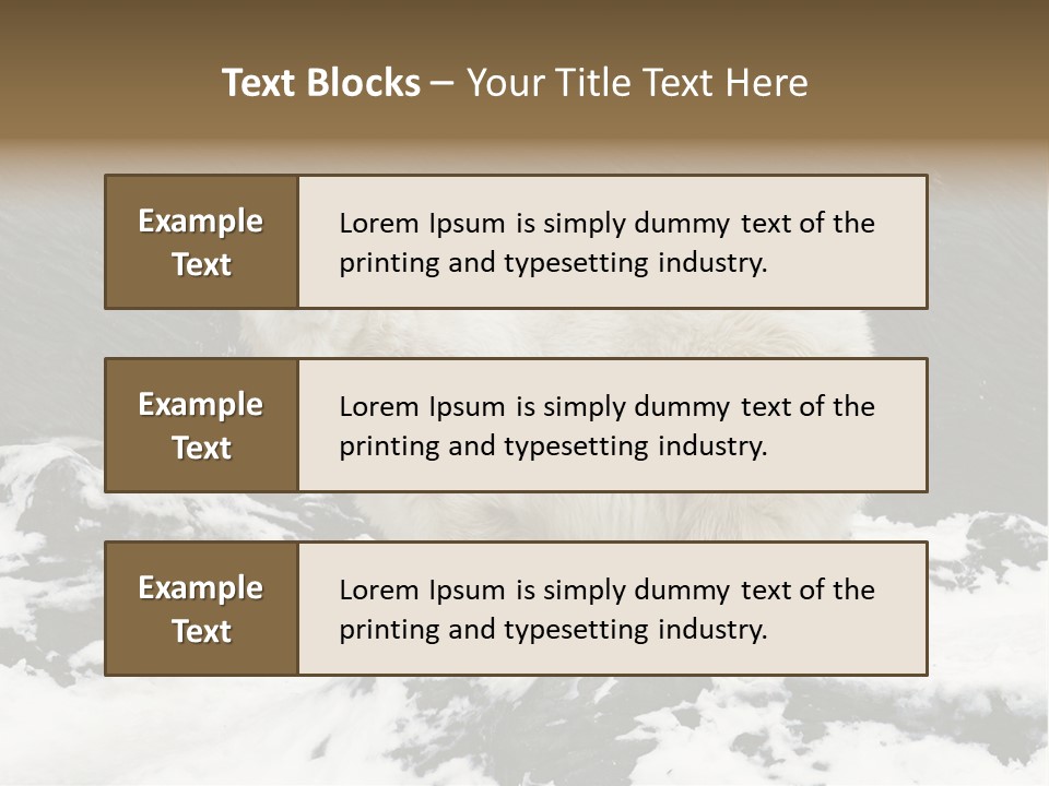 Pole Pool Arctic PowerPoint Template