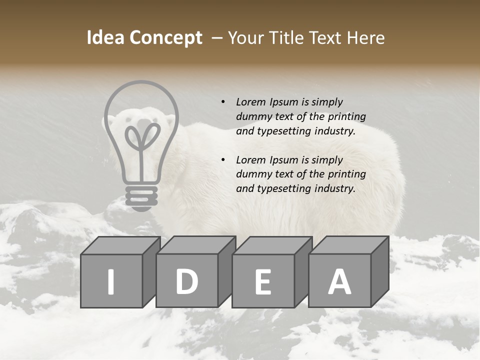 Pole Pool Arctic PowerPoint Template