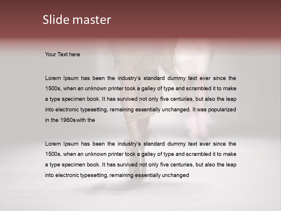 Woman Young Wear PowerPoint Template