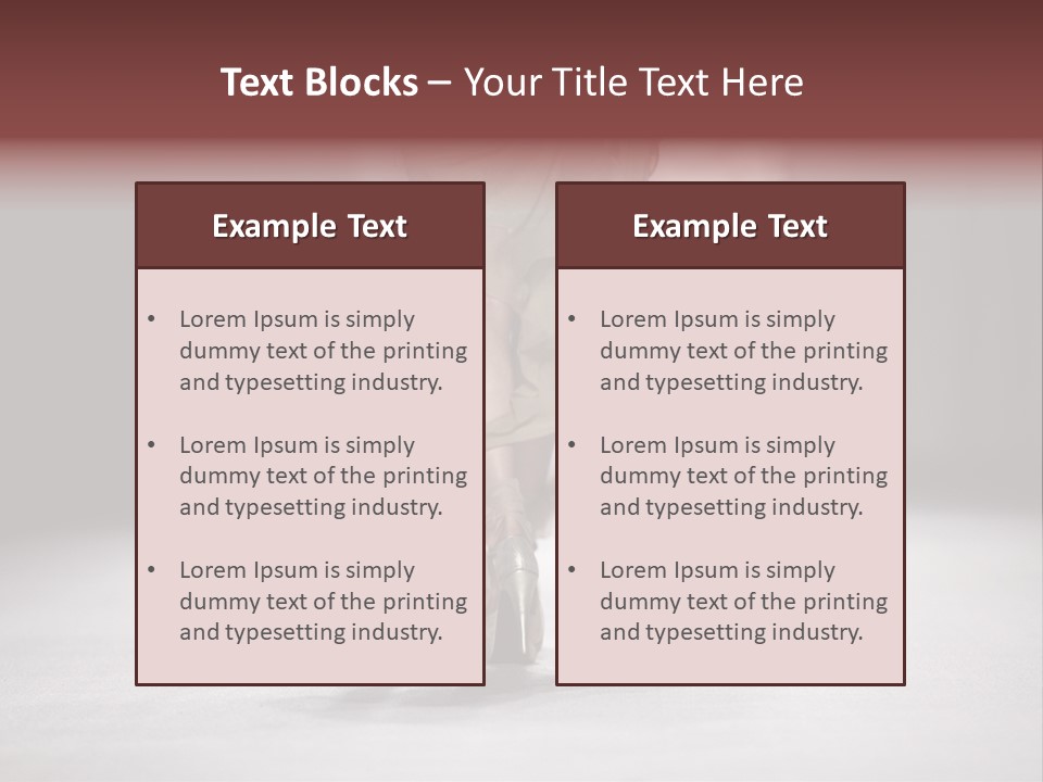 Woman Young Wear PowerPoint Template