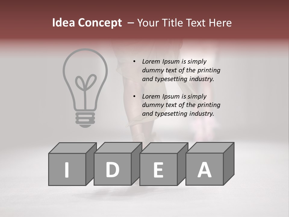 Woman Young Wear PowerPoint Template