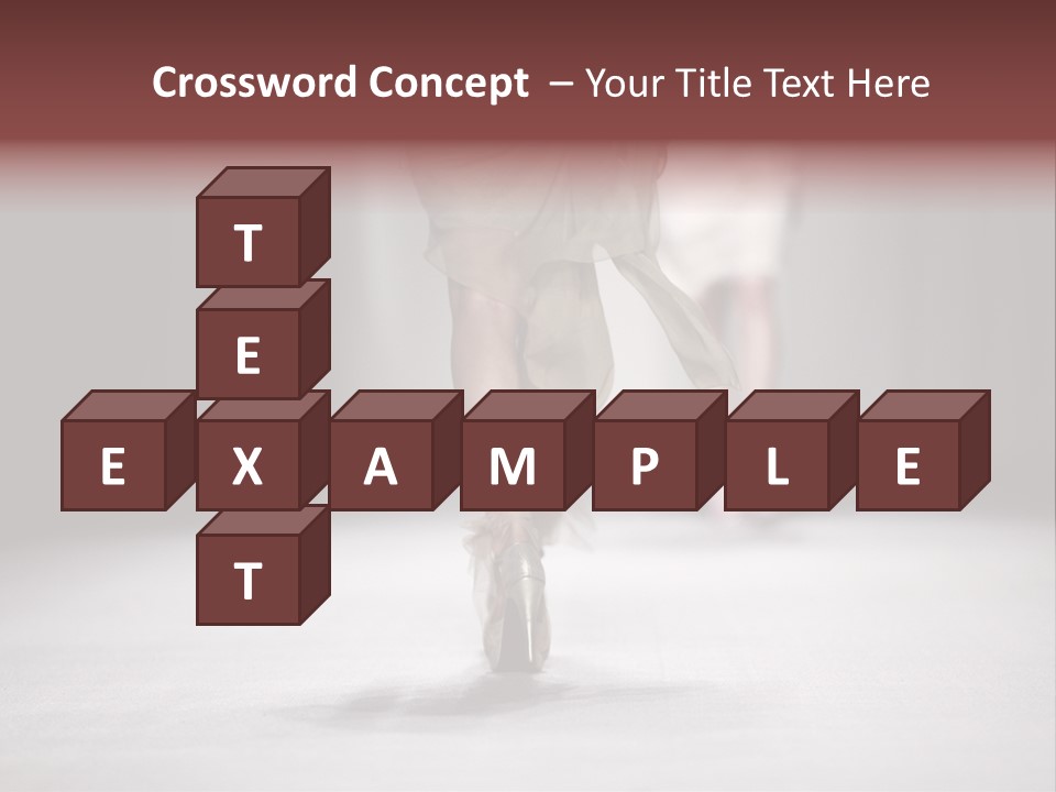 Woman Young Wear PowerPoint Template