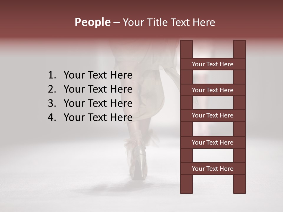 Woman Young Wear PowerPoint Template