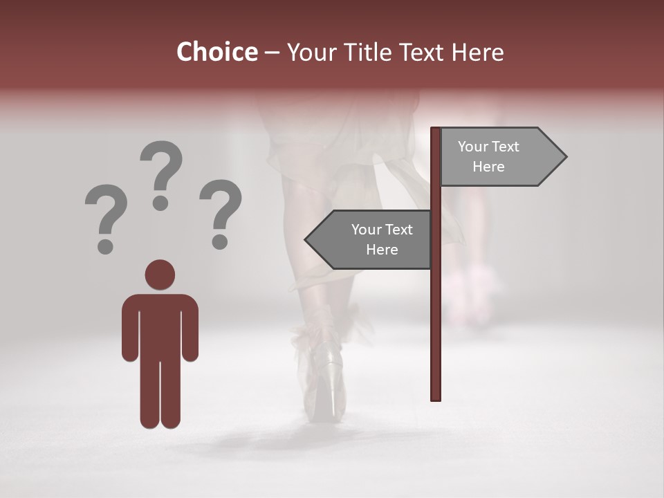 Woman Young Wear PowerPoint Template