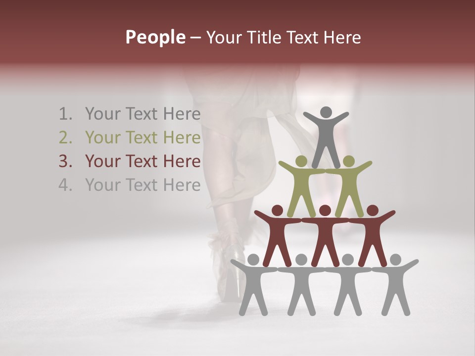 Woman Young Wear PowerPoint Template