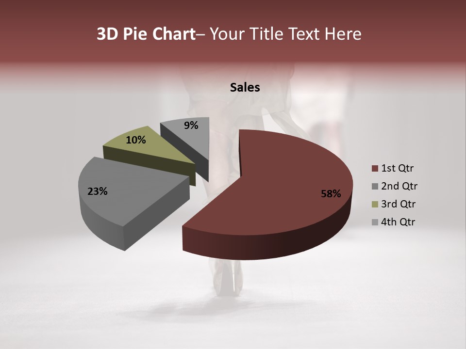 Woman Young Wear PowerPoint Template