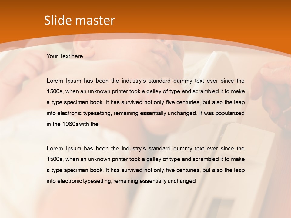 Baby Parenthood Girl PowerPoint Template