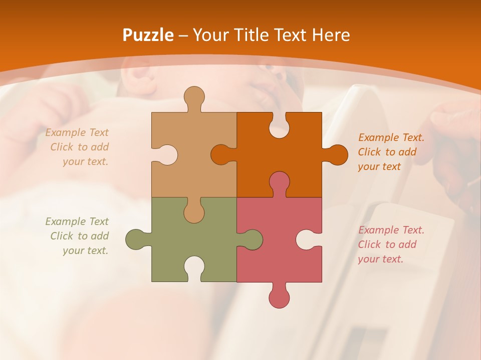 Baby Parenthood Girl PowerPoint Template