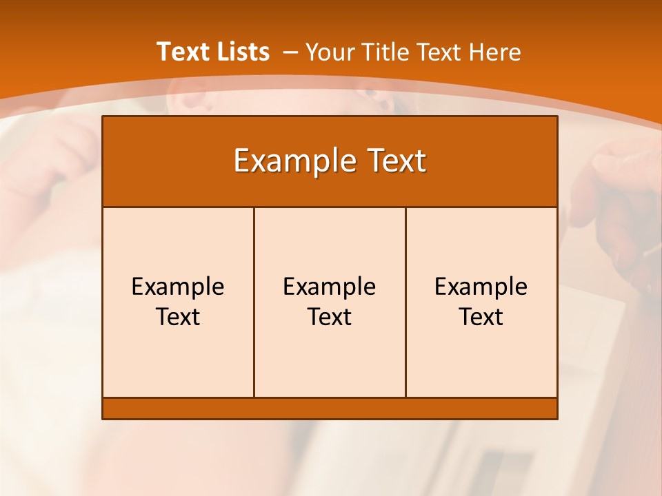 Baby Parenthood Girl PowerPoint Template