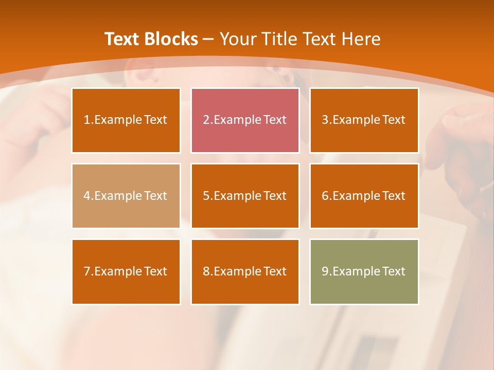 Baby Parenthood Girl PowerPoint Template