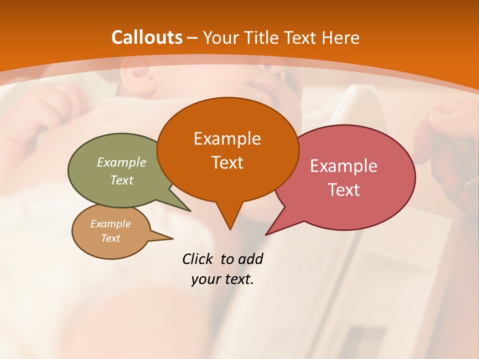 Baby Parenthood Girl PowerPoint Template