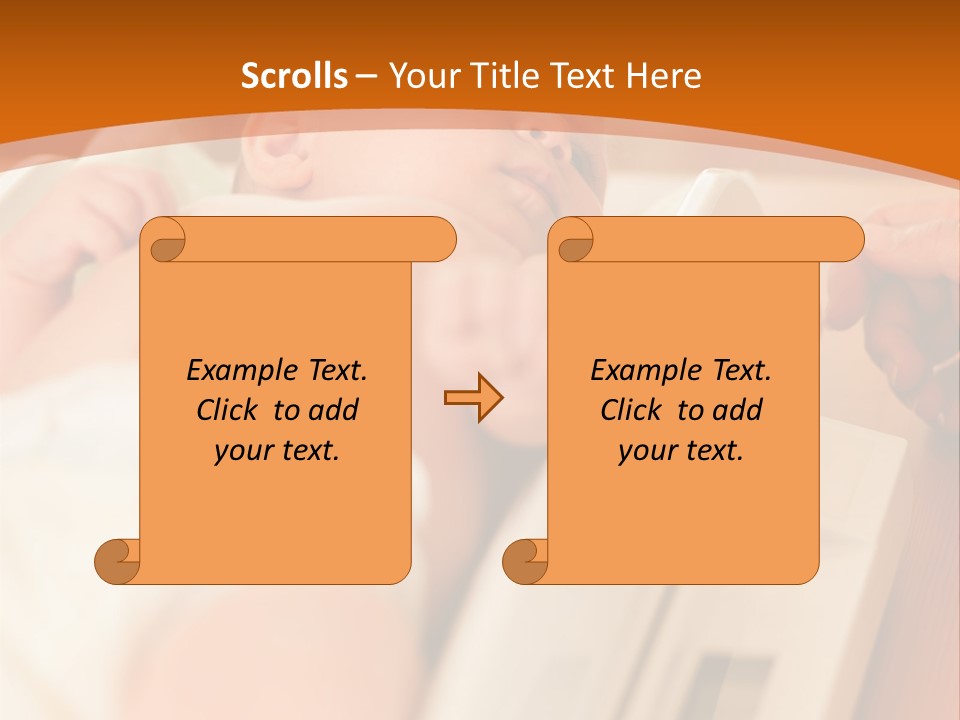 Baby Parenthood Girl PowerPoint Template