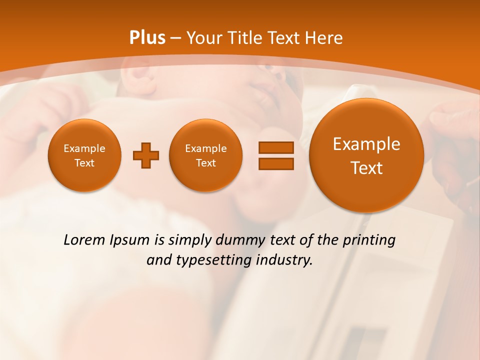 Baby Parenthood Girl PowerPoint Template