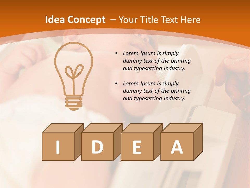 Baby Parenthood Girl PowerPoint Template