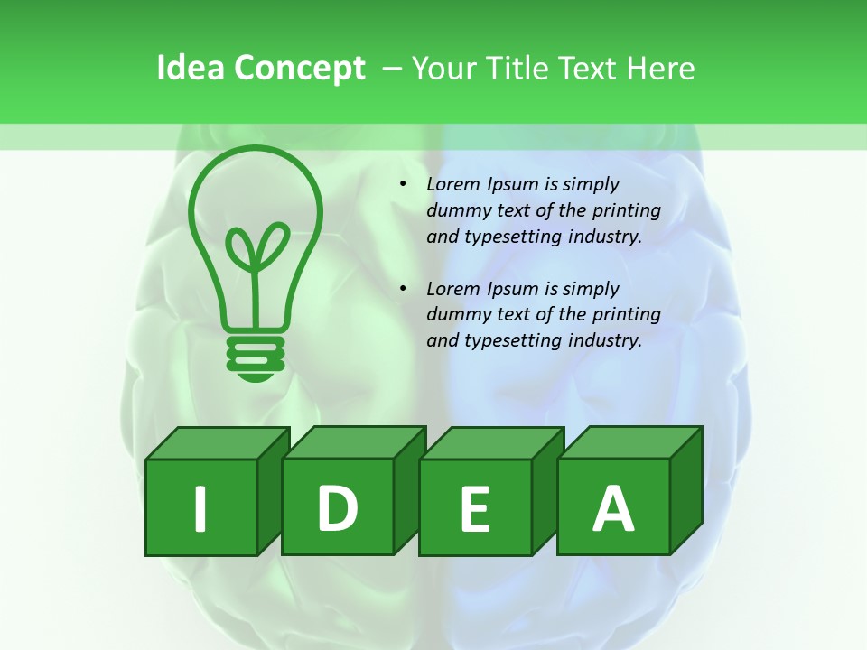 Intelligence Anatomy Psychology PowerPoint Template