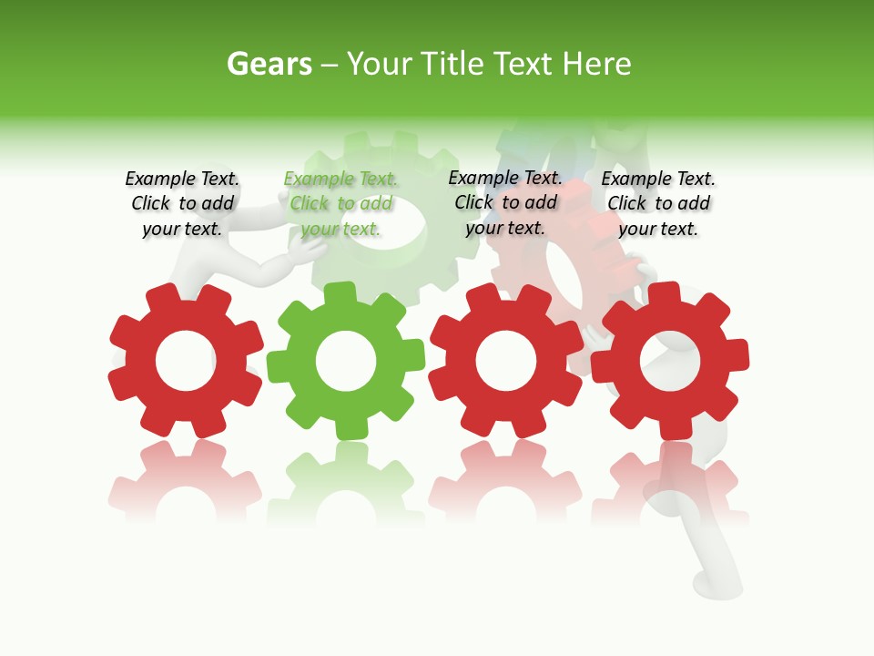 Pinion Business Machine PowerPoint Template