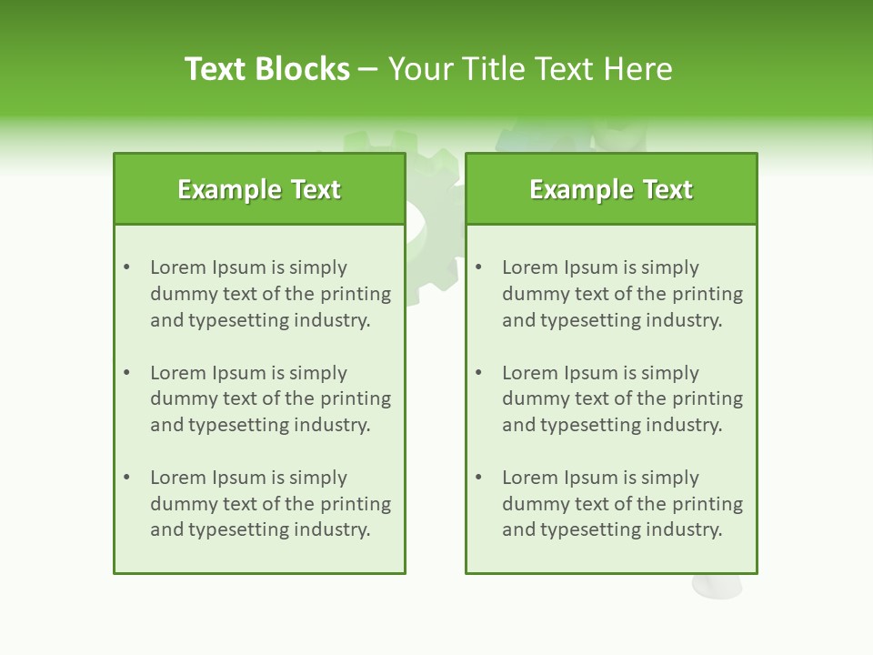 Pinion Business Machine PowerPoint Template