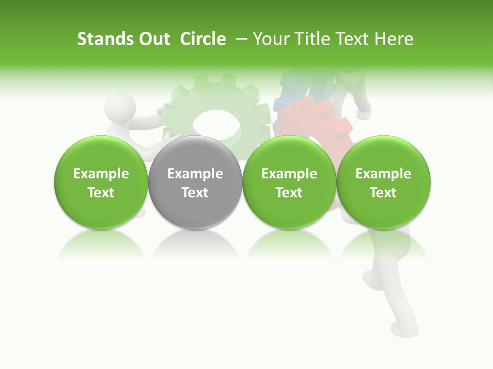 Pinion Business Machine PowerPoint Template