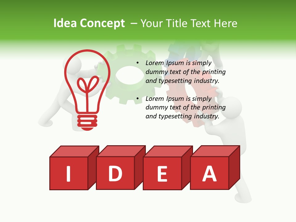 Pinion Business Machine PowerPoint Template